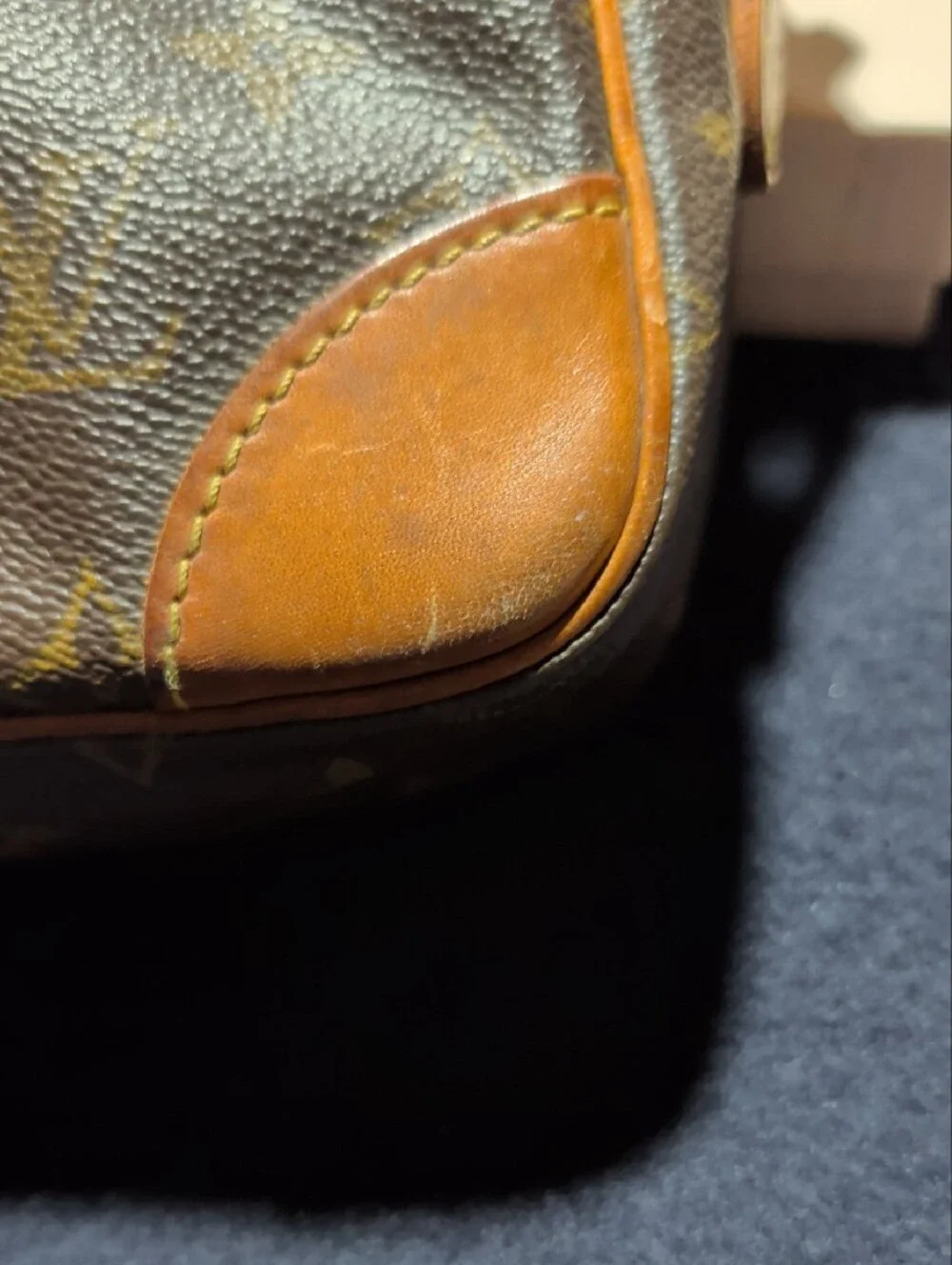 Louis Vuitton Monogram Canvas Messenger Bag in Brown and Tan